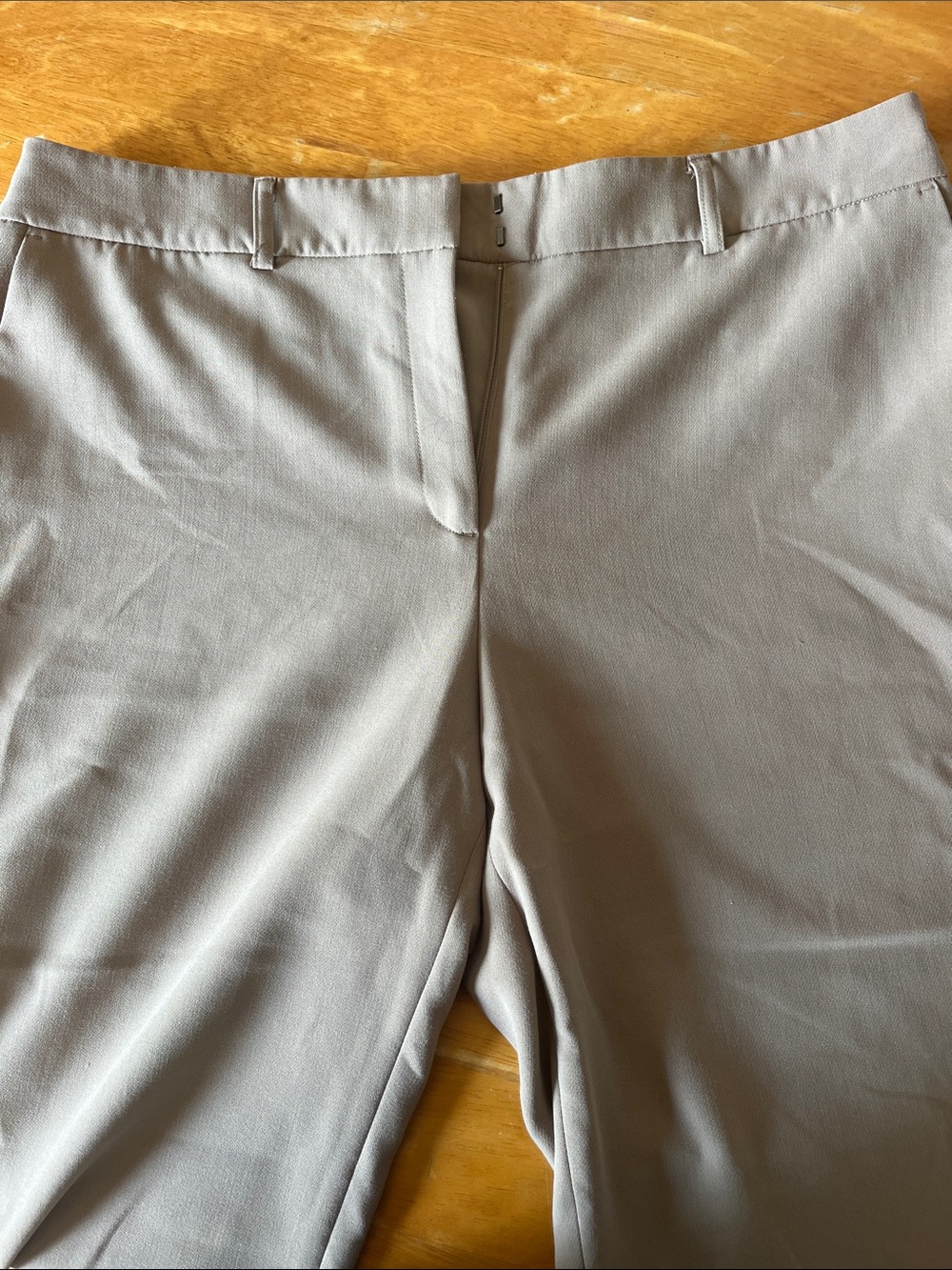 Hilary Radley Women's Dress Pants in Taupe Gray